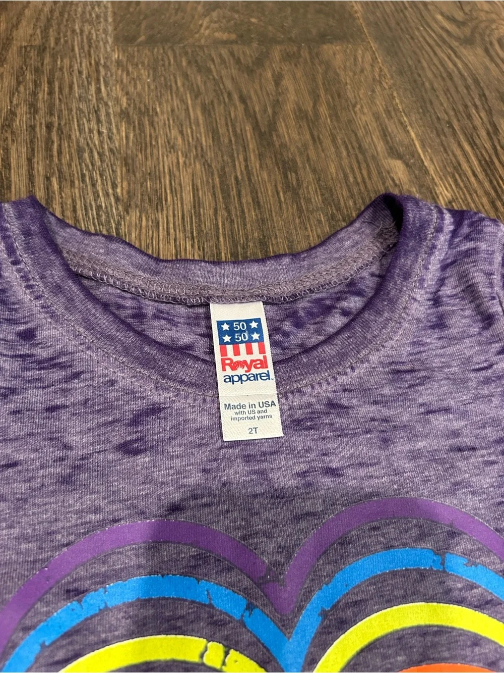 Royal Apparel Toddler Pink & Purple Graphic Tee Set Size 2T & 3T